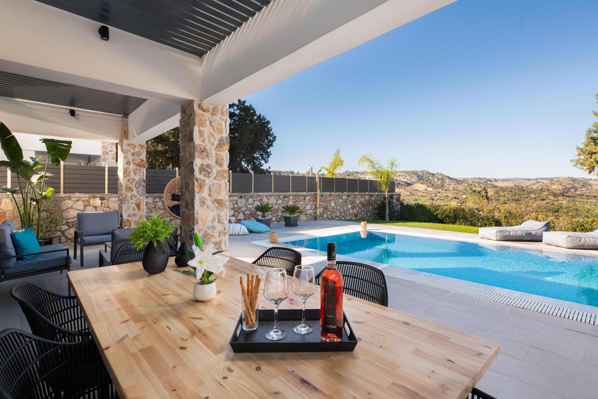 Aiora Luxury Villas Afándu Kültér fotó